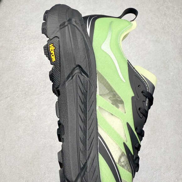 HOKA x Satisfy Mafate Speed 4 Lite STSFY Sulfur Running Shoes - Picture 6 of 9